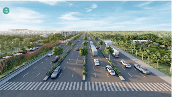 Thông xe kỹ thuật Đại lộ Lương Hoà - Bình Chánh, LA Home chỉ còn cách TP 2km